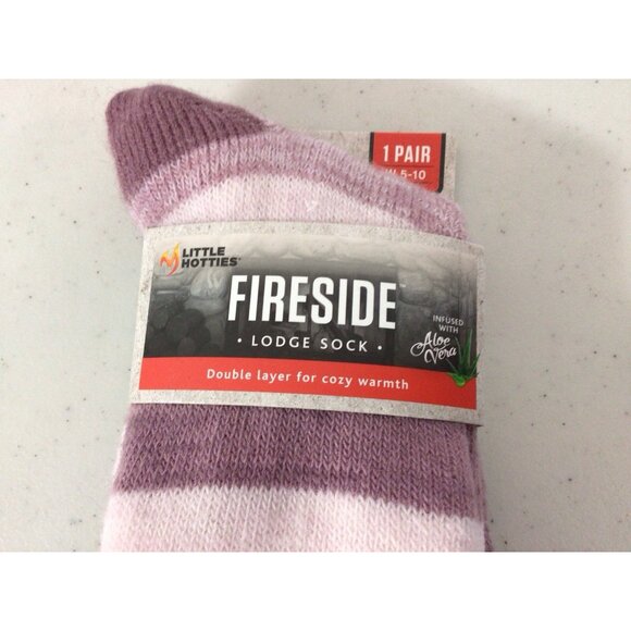 Fireside Little Hotties Cozy Lodge Socks Fleece Lined Womens 5-10 New - Picture 4 of 5